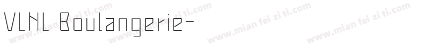 VLNL Boulangerie字体转换